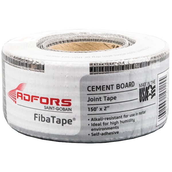 Adfors Saint-Gobain ADFORS FibaTape Alkali-Resistant 150 ft. L X 2 in. W Fiberglass Mesh Gray Self Adhesive FDW8436-U - main